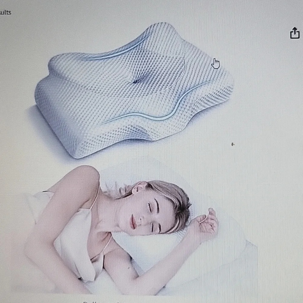 Osteo cervical pillow necknpsin relief hollow design odorless White Queen New